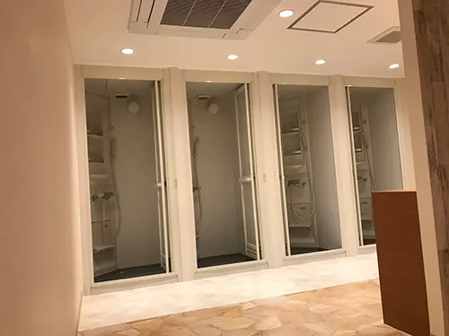 運動後まで快適な設備